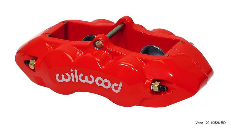 Wilwood 120-10526-RD Wilwood Caliper-D8-4 Rear Red 1.38in Pistons 1.25in Disc thumbnail 2