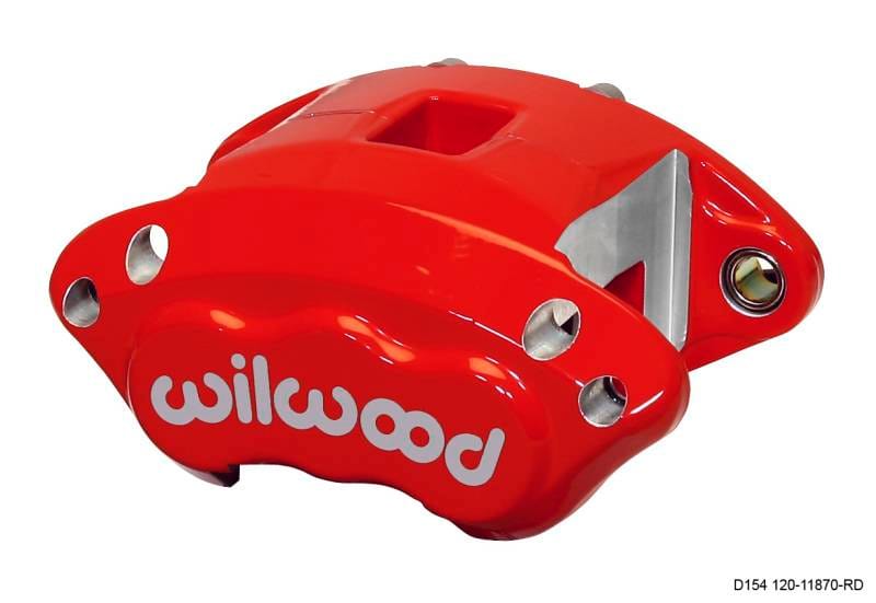 Wilwood 120-11870-RD Wilwood Caliper-D154-Red 2.50in Piston 1.04in Disc thumbnail 2