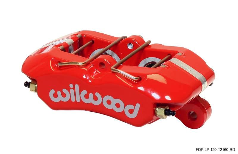 Wilwood 120-12160-RD Wilwood Caliper-Dynapro Low-Profile 5.25in Mount - Red 1.12in Pistons .81in Disc thumbnail 2