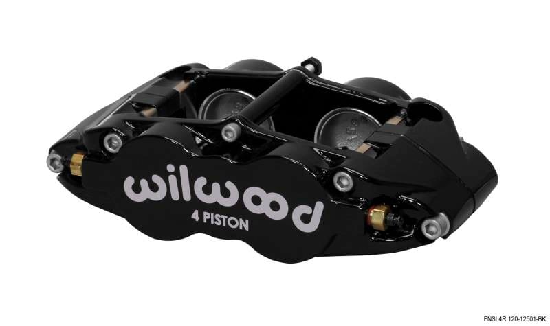 Wilwood 120-12501-BK Wilwood Caliper-Narrow Superlite 4R - Black 1.75/1.75in Pistons 1.25in Disc thumbnail 2