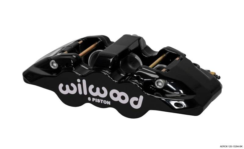 Wilwood 120-13294-BK Wilwood Caliper-Aero6-L/H - Black 1.75/1.38/1.38in Pistons 1.25in Disc thumbnail 2