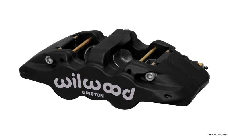 Wilwood 120-13296 Wilwood Caliper-Aero6-L/H - Black Anodize 1.75/1.38/1.38in Pistons 1.25in Disc thumbnail 2