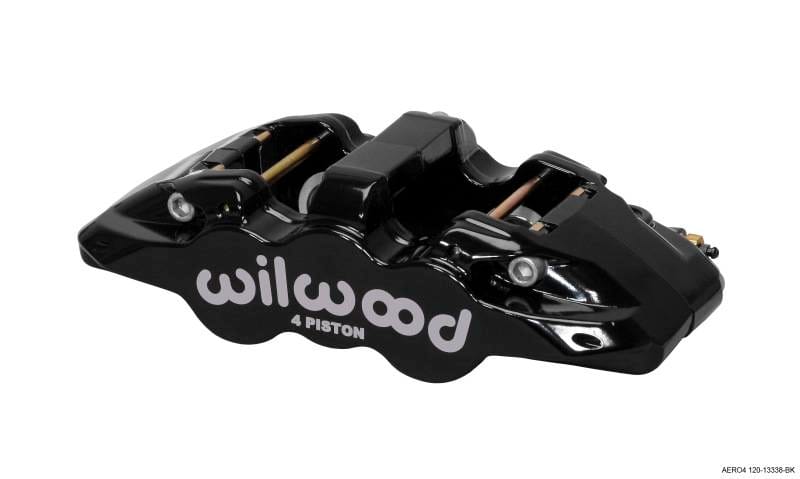 Wilwood 120-13338-BK Wilwood Caliper-Aero4 - Black 1.12/1.12in Pistons 1.10in Disc thumbnail 2