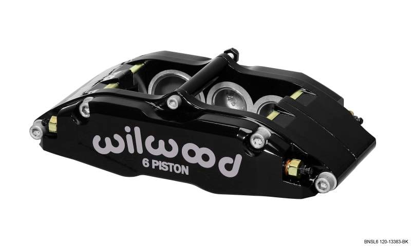 Wilwood 120-13382-BK Wilwood Caliper-BNSL6-RH-Black 1.62/1.12/1.12in Pistons 1.10in Disc thumbnail 2