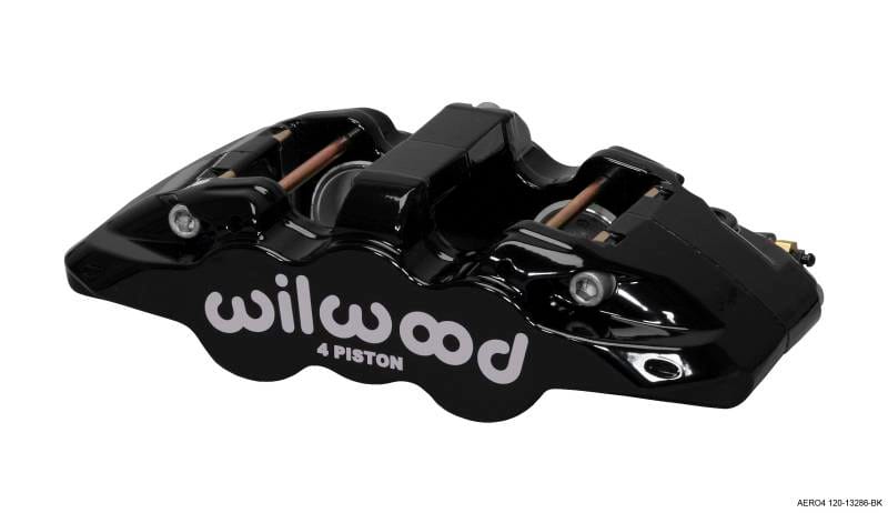 Wilwood 120-13286-BK Wilwood Caliper-Aero4-L/H - Black 1.88/1.62in Pistons 1.25in Disc thumbnail 2