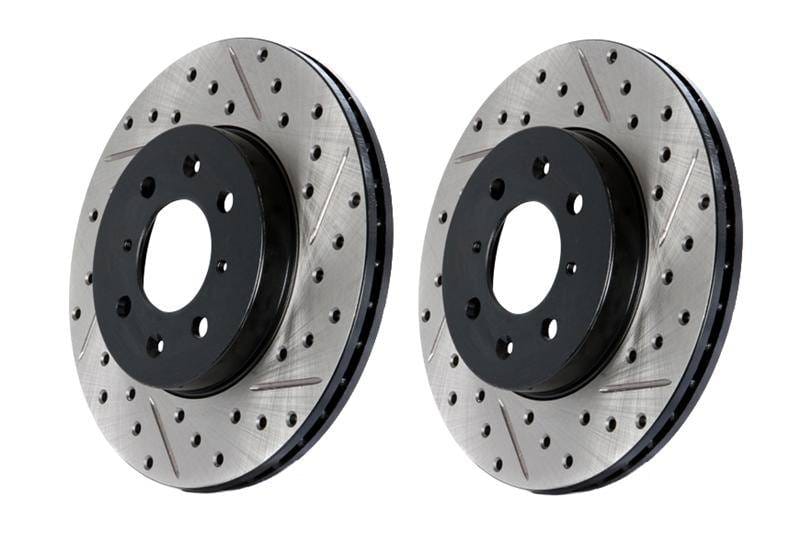 Stoptech 127.63053R StopTech 03-09 Chrysler PT Cruiser Tur / 03-05 Dodge Neon SRT-4 Front Right Slotted & Drilled Rotor thumbnail 2