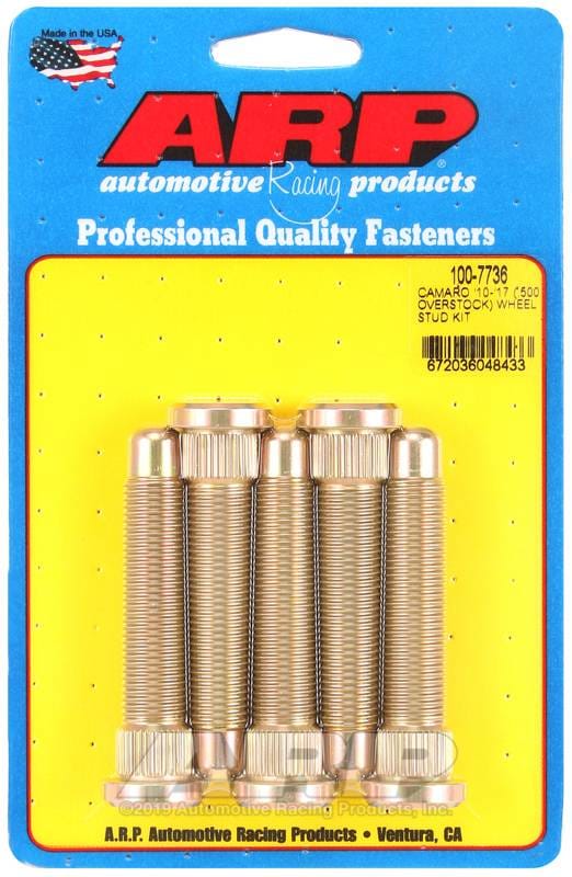 ARP 100-7736 ARP 2015-2017 Chevrolet Camaro M14 .500in Over Stock Length Wheel Stud Kit thumbnail 2