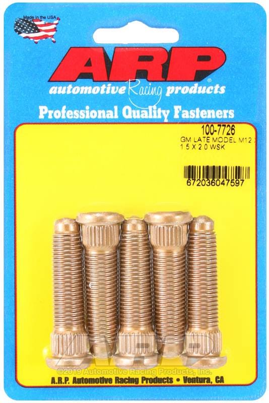 ARP 100-7726 ARP GM Late Model M12 X 1.5 X 2.0 Wheel Stud Kit thumbnail 2