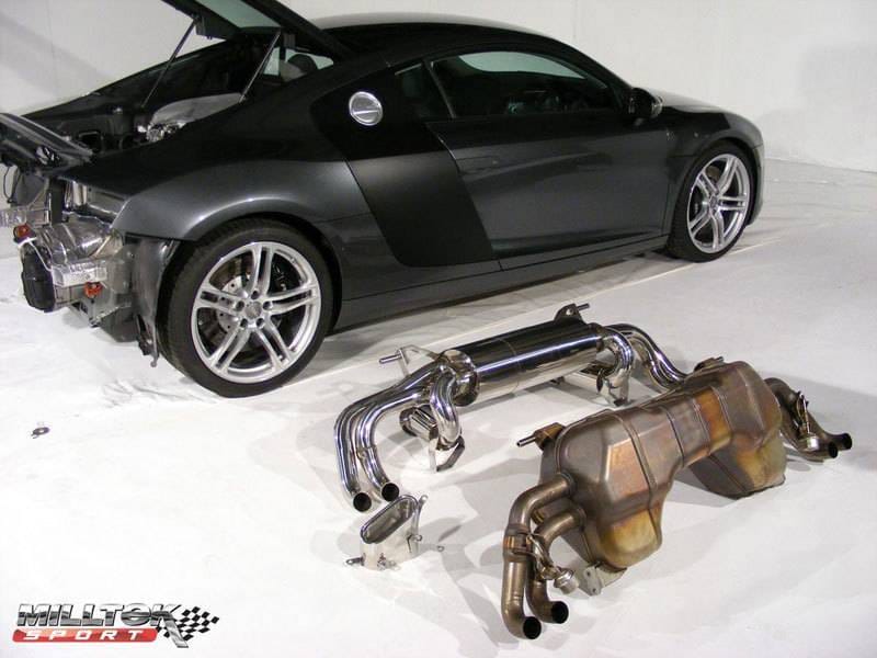 Milltek Non-Resonated (Louder) Cat-Back Exhaust System for Audi R8 4.2L V8 FSI Quattro SSXAU181 thumbnail 2