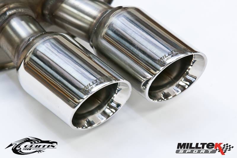 Milltek Non-Resonated (Louder) Cat-Back Exhaust System w/ GT80 Tips for Audi B8 S5 4.2L SSXAU190 thumbnail 2