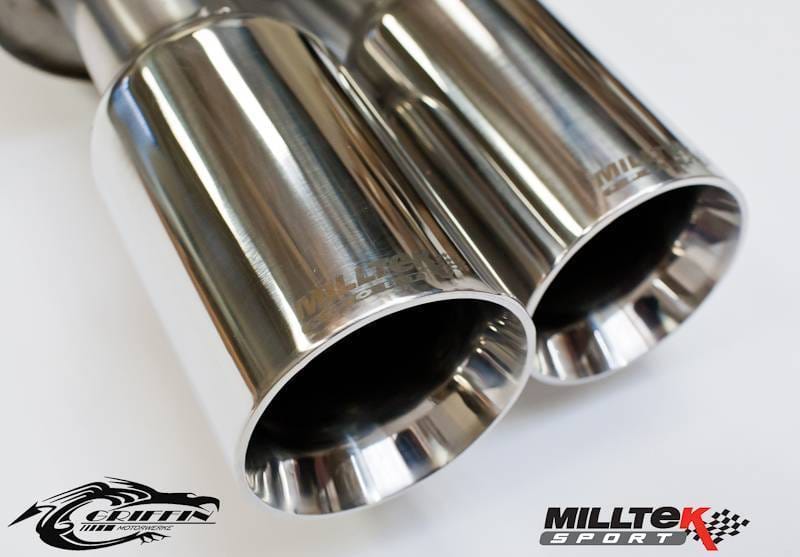 Milltek Resonated (Quieter) Cat-Back Exhaust System w/ 76.2MM Quad Tips for Audi B7 S4 SSXAU046 thumbnail 2