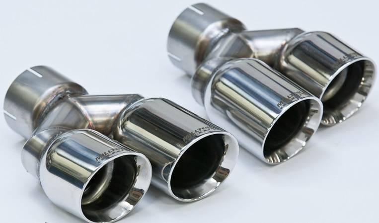 Milltek Resonated (Quieter) Cat-Back Exhaust System w/ Polished 80mm Quad Tips for Audi B8 S5 3.0T SSXAU256 thumbnail 2