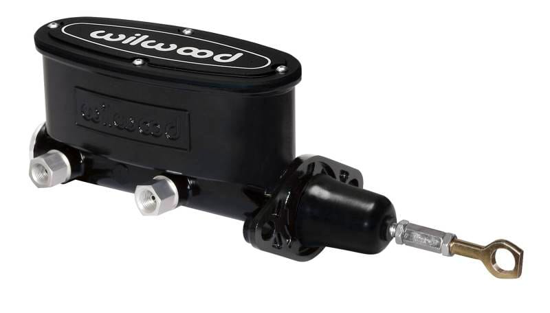 Wilwood 260-12900-BK Wilwood High Volume Tandem M/C - 7/8in Bore Black-W/Pushrod - Early Mustang thumbnail 2