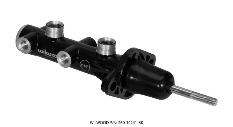 Wilwood 260-14241-BK Wilwood Tandem Remote Master Cylinder - 7/8in Bore Black thumbnail 6