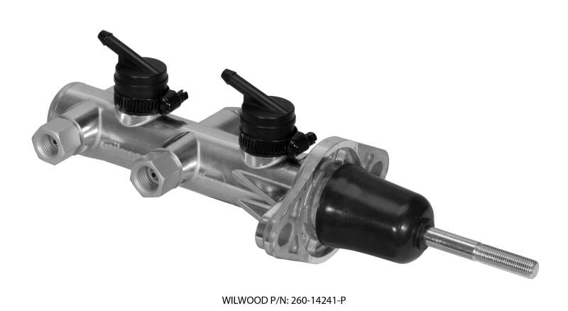 Wilwood 260-14241-P Wilwood Tandem Remote Master Cylinder - 7/8in Bore Ball Burnished thumbnail 2