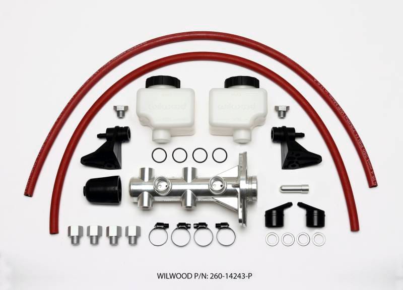 Wilwood 260-14243-P Wilwood Tandem Remote Master Cylinder - 1in Bore Ball Burnished thumbnail 4