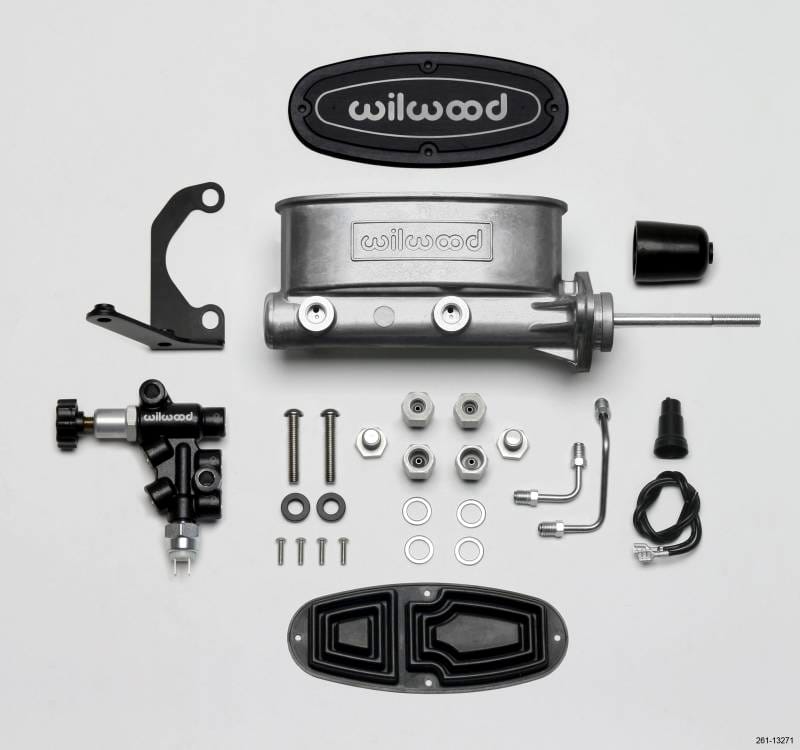Wilwood 261-13271 Wilwood HV Tandem M/C Kit w L/H Bracket & Prop Valve - 7/8in Bore-W/Pushrod thumbnail 2