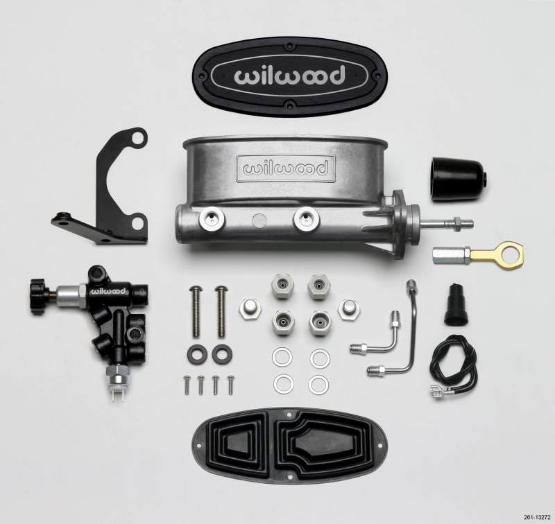Wilwood 261-13272 Wilwood HV Tandem M/C Kit w L/H Bracket & Prop Valve - 7/8in Bore-W/Pushrod - Early Mustang thumbnail 4