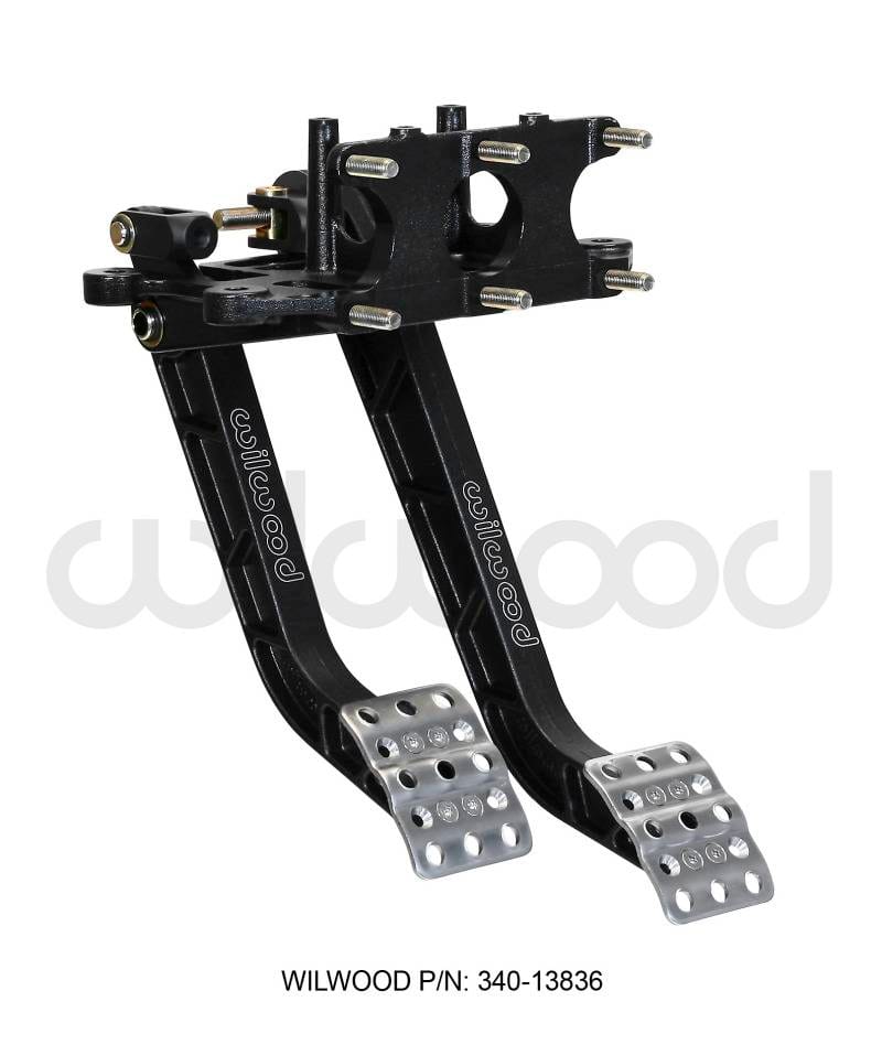 Wilwood 340-13836 Wilwood Adjustable Dual Pedal - Brake / Clutch - Rev. Swing Mount -6.25:1 Brake 5.1:1 Clutch thumbnail 2