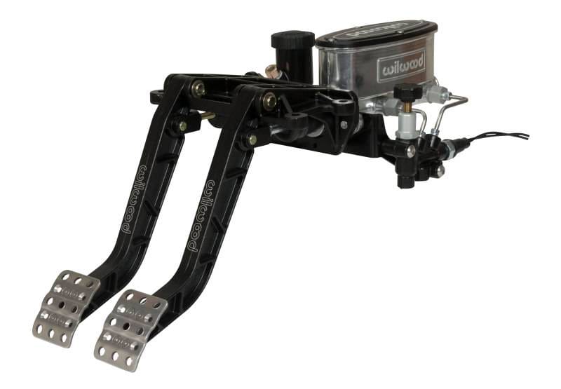 Wilwood 340-14360 Wilwood Adjustable-Tandem Dual Pedal - Brake / Clutch - Fwd. Swing Mount - 6.25:1 - Black E-Coat thumbnail 2
