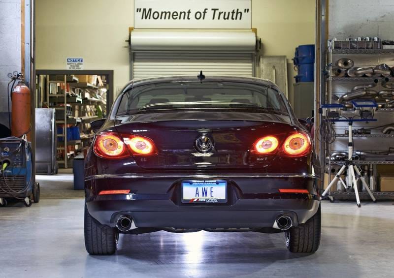 AWE Tuning 3010-33022 AWE Tuning VW CC Touring Edition Exhaust Dual Outlet - Diamond Black Tips thumbnail 6