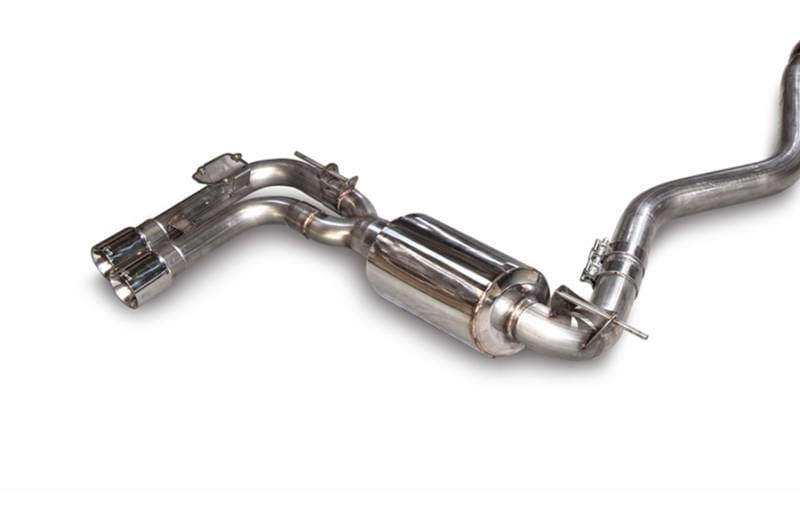 AWE Tuning 3010-42042 AWE Tuning BMW F3X N20/N26 328i/428i Touring Edition Exhaust Quad Outlet - 80mm Chrome Silver Tips thumbnail 2