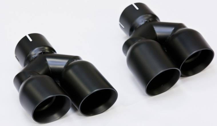 Milltek Resonated (Quieter) Cat-Back Exhaust System w/ Ceramic Black 100mm Quad Tips for Audi B8.5 S5 3.0T SSXAU412 thumbnail 2