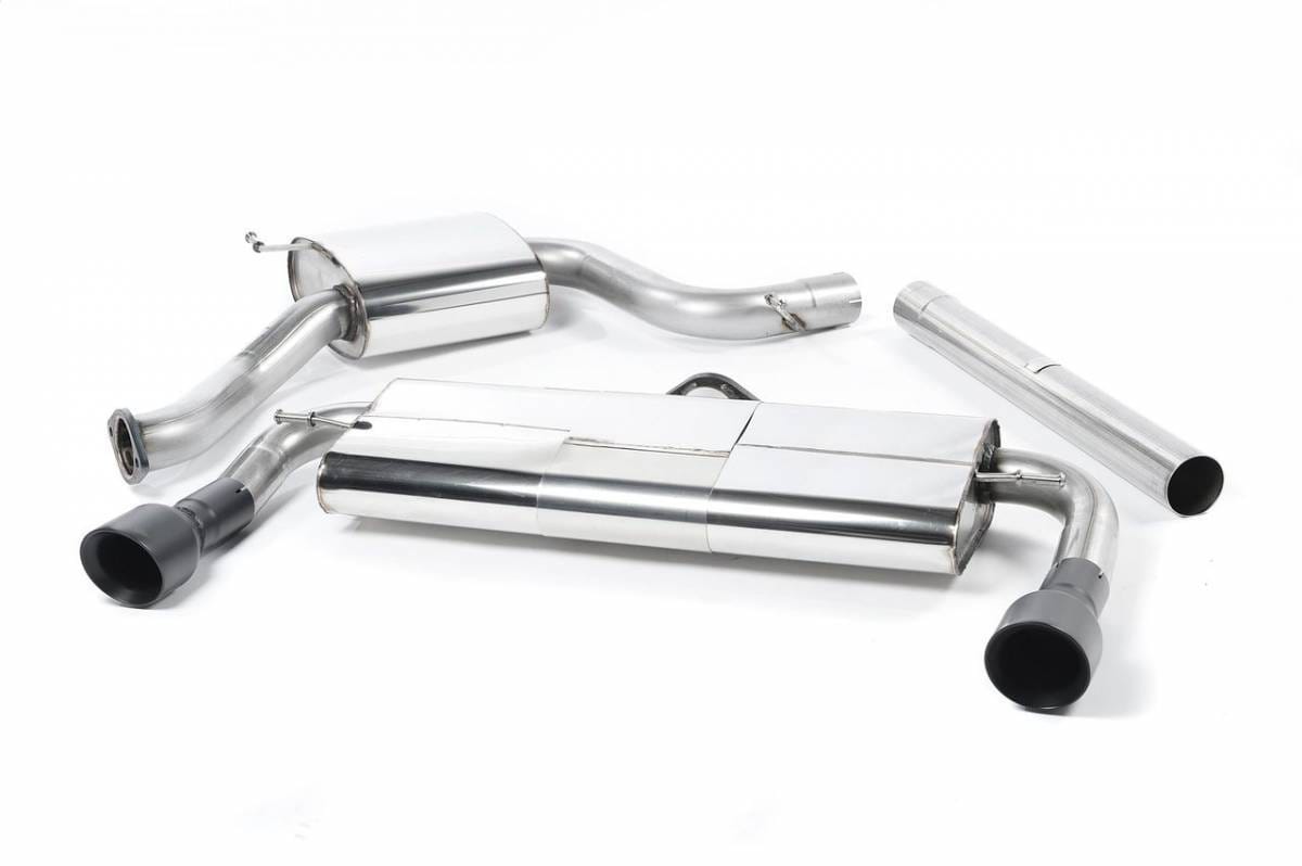 Milltek Sport Cat-Back Exhaust System w/ Rear Silencer (Quieter) & Ceramic Black Tips for VW MK7 GTI SSXVW229