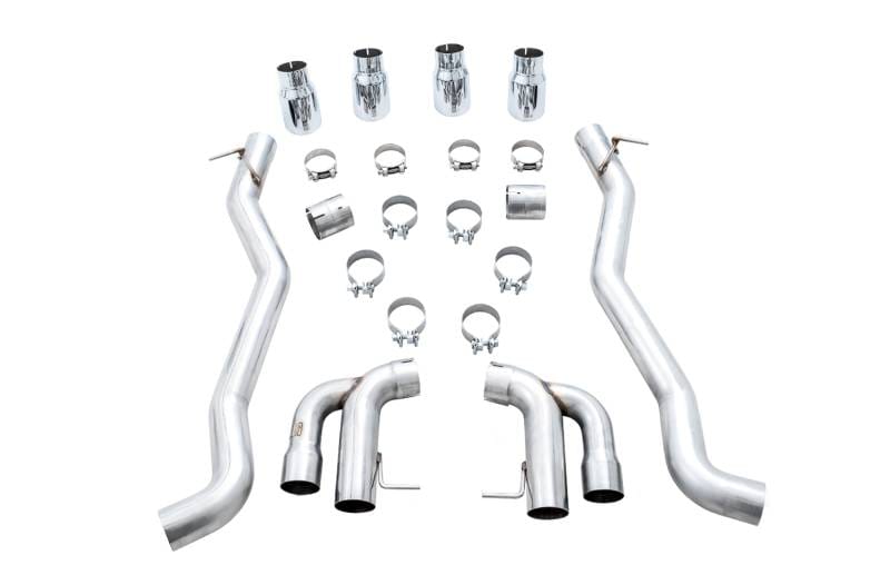 AWE Tuning 3020-42069 AWE Tuning 18-19 BMW M5 (F90) 4.4T AWD Axle-Back Exhaust - Track Edition (Chrome Silver Tips) thumbnail 6