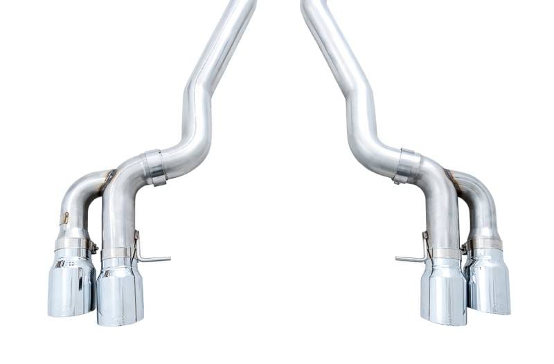 AWE Tuning 3020-42069 AWE Tuning 18-19 BMW M5 (F90) 4.4T AWD Axle-Back Exhaust - Track Edition (Chrome Silver Tips) thumbnail 8