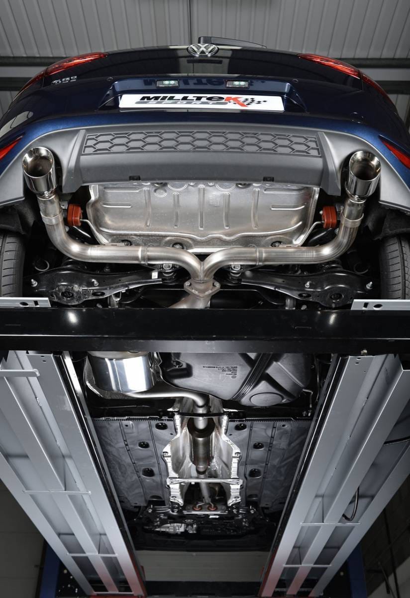 Milltek Sport Cat-Back Exhaust System w/ Rear Silencer (Quieter) & Polished Tips for VW MK7 GTI SSXVW230 thumbnail 7