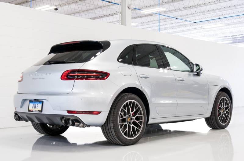 AWE Tuning 3020-43040 AWE Tuning Porsche Macan Track Edition Exhaust System - Diamond Black 102mm Tips thumbnail 6