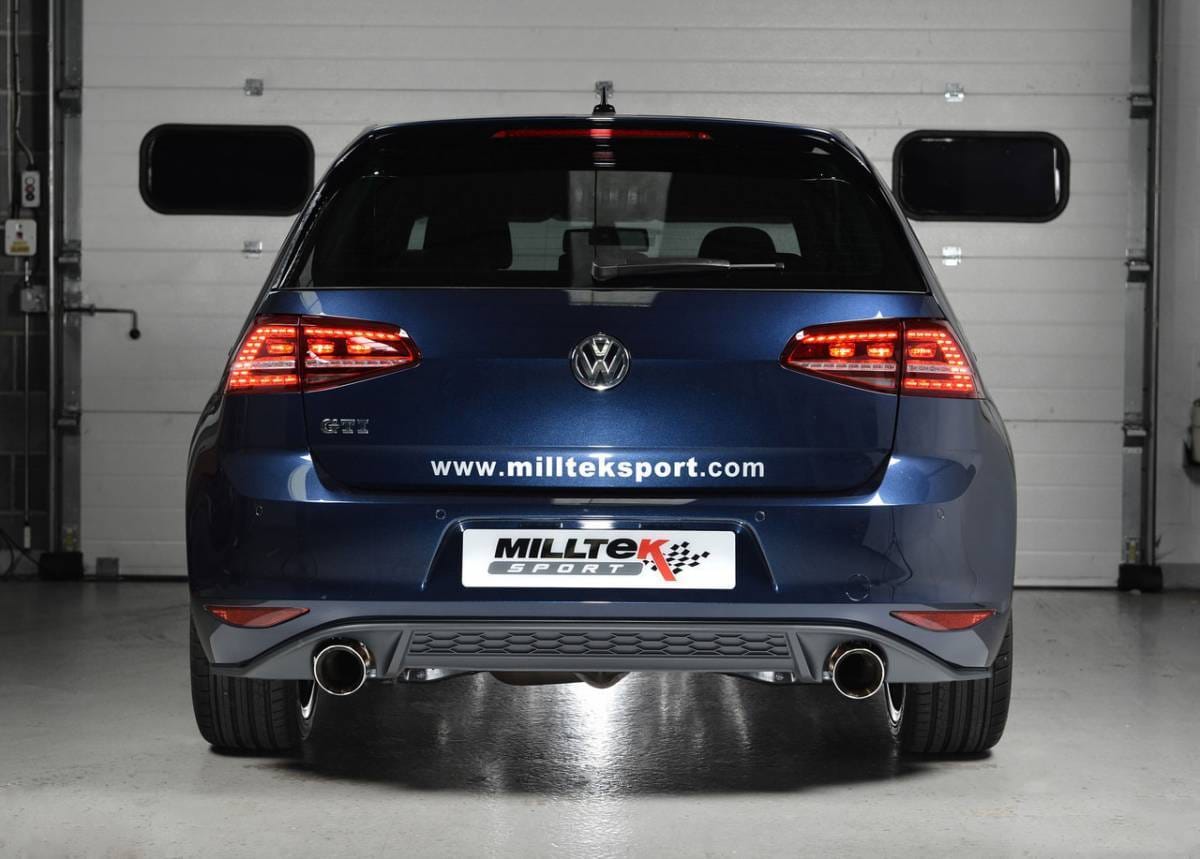 Milltek Sport Cat-Back Exhaust System w/ Rear Silencer (Quieter) & Polished Tips for VW MK7 GTI SSXVW230 thumbnail 4