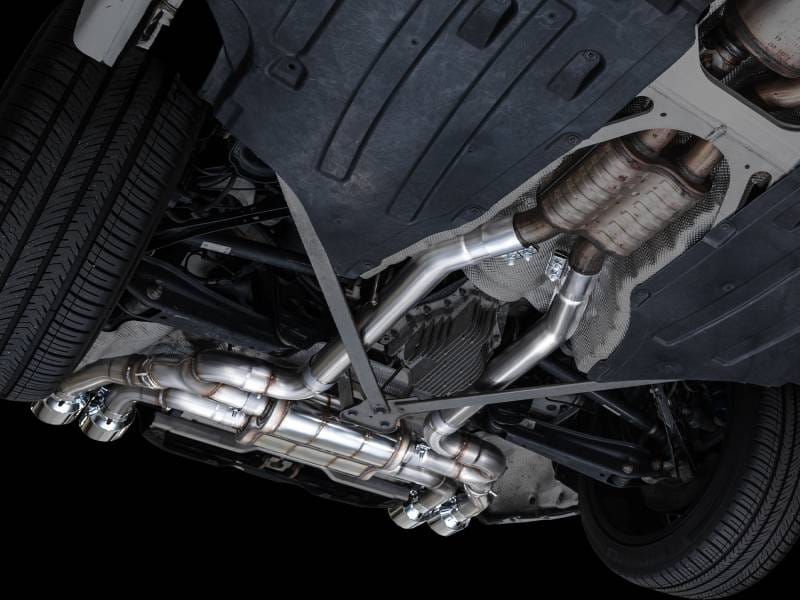 AWE Tuning 3025-42301 AWE Tuning 20-25 BMW X3 M/M Comp (F97) AWD SwitchPath Axle-Back Exhaust - Chrome Silver Tips thumbnail 4