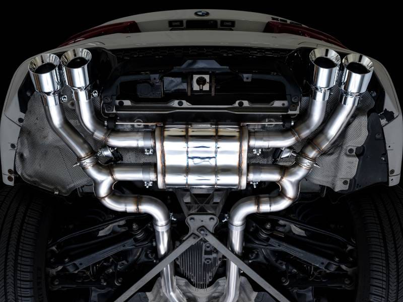 AWE Tuning 3025-42301 AWE Tuning 20-25 BMW X3 M/M Comp (F97) AWD SwitchPath Axle-Back Exhaust - Chrome Silver Tips thumbnail 7