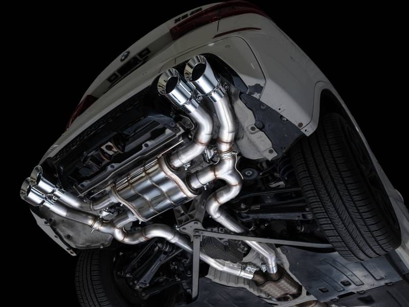 AWE Tuning 3025-42301 AWE Tuning 20-25 BMW X3 M/M Comp (F97) AWD SwitchPath Axle-Back Exhaust - Chrome Silver Tips thumbnail 11