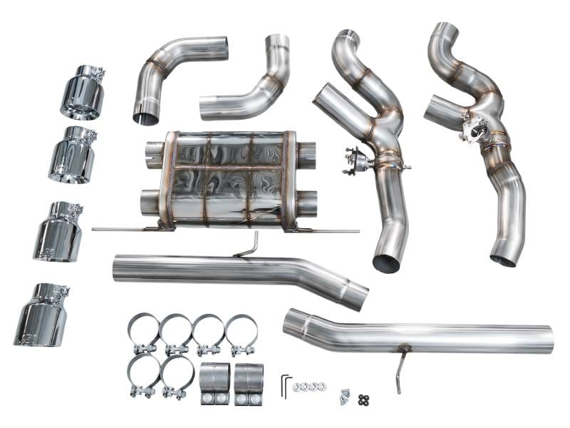 AWE Tuning 3025-42301 AWE Tuning 20-25 BMW X3 M/M Comp (F97) AWD SwitchPath Axle-Back Exhaust - Chrome Silver Tips thumbnail 12