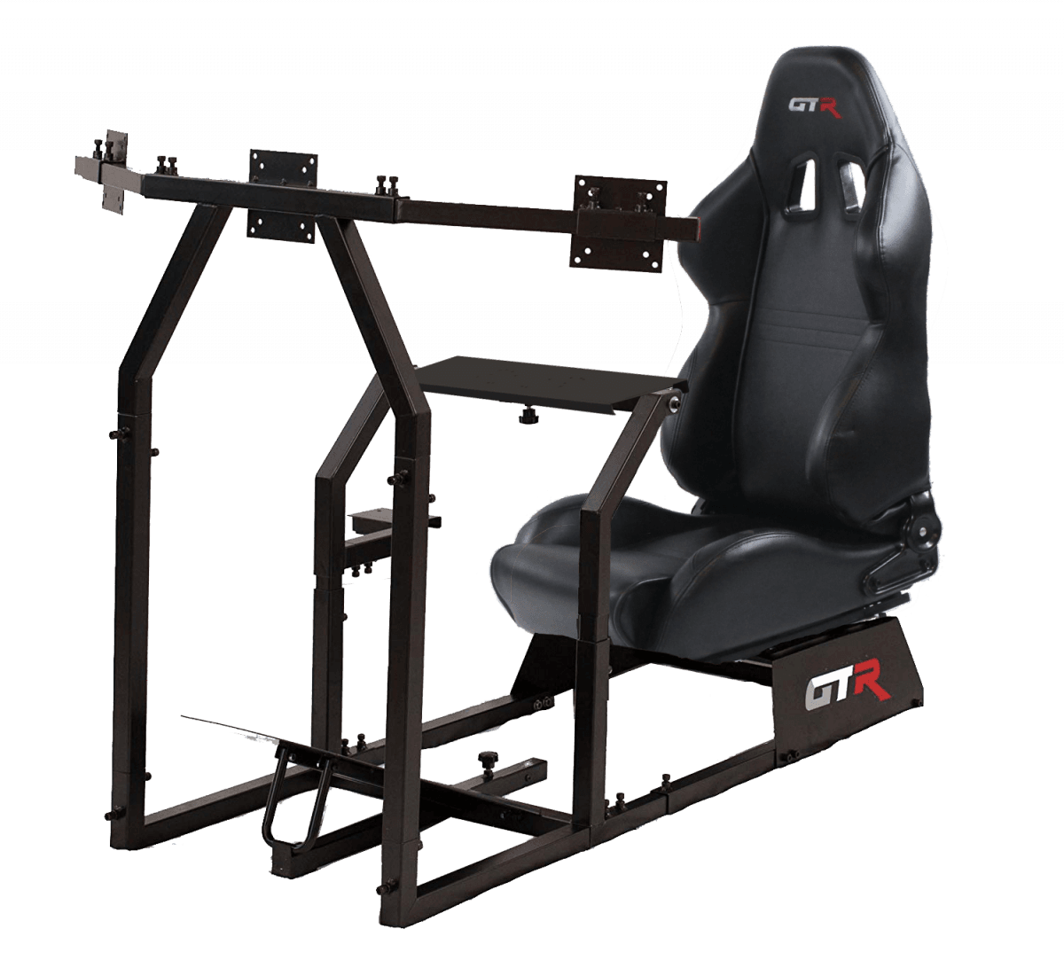 GTR Simulators GTA-F™️ Model Racing Simulator with Adjustable Leatherette Seat, Mounts for Steering Wheel, Pedals, Shifter & Monitor(s) thumbnail 11