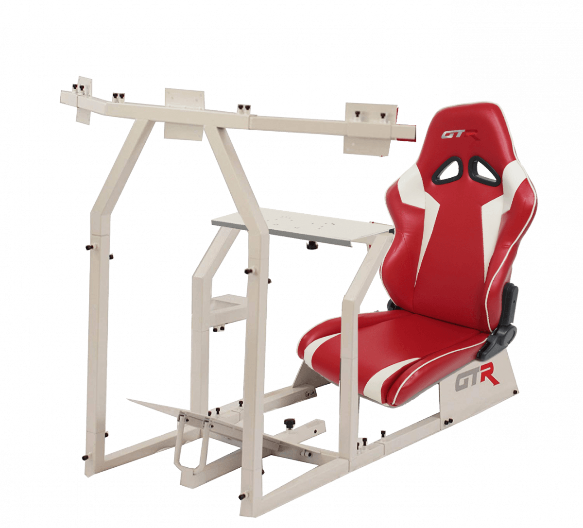 GTR Simulators GTA-F™️ Model Racing Simulator with Adjustable Leatherette Seat, Mounts for Steering Wheel, Pedals, Shifter & Monitor(s) thumbnail 3