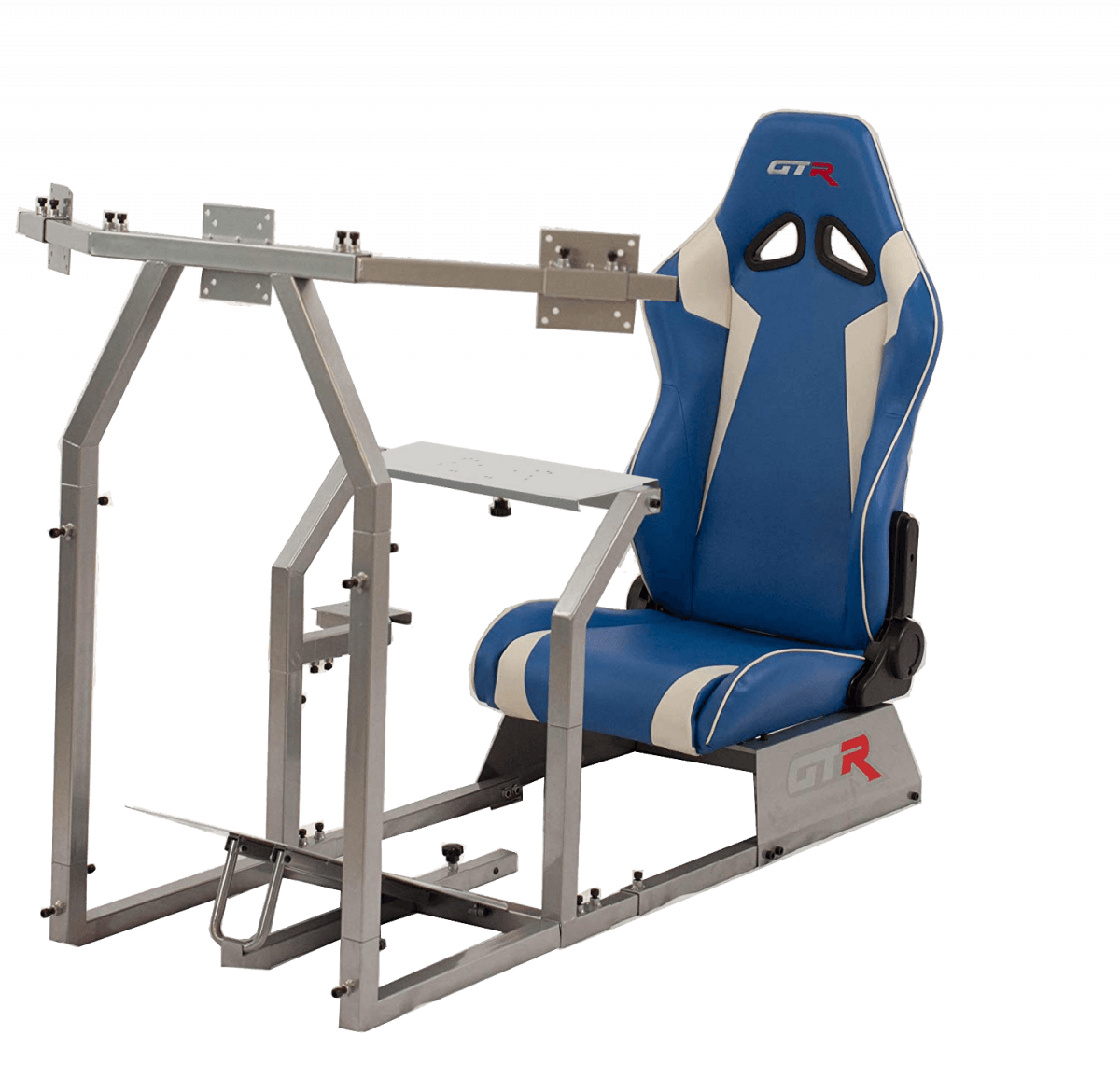 GTR Simulators GTA-F™️ Model Racing Simulator with Adjustable Leatherette Seat, Mounts for Steering Wheel, Pedals, Shifter & Monitor(s) thumbnail 15