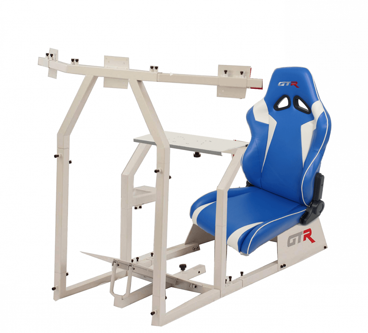 GTR Simulators GTA-F™️ Model Racing Simulator with Adjustable Leatherette Seat, Mounts for Steering Wheel, Pedals, Shifter & Monitor(s) thumbnail 3