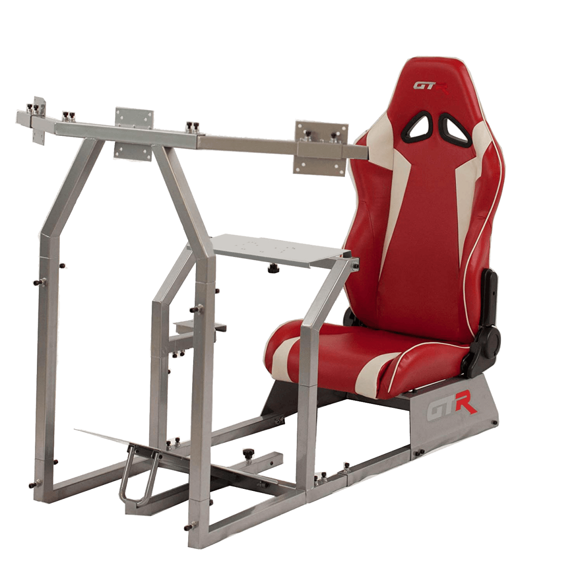 GTR Simulators GTA-F™️ Model Racing Simulator with Adjustable Leatherette Seat, Mounts for Steering Wheel, Pedals, Shifter & Monitor(s) thumbnail 17