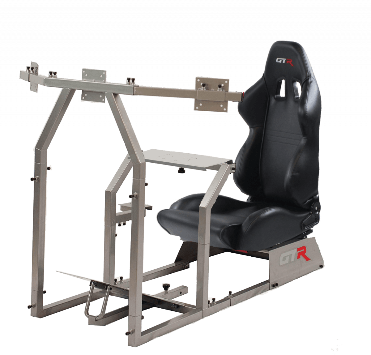 GTR Simulators GTA-F™️ Model Racing Simulator with Adjustable Leatherette Seat, Mounts for Steering Wheel, Pedals, Shifter & Monitor(s) thumbnail 19