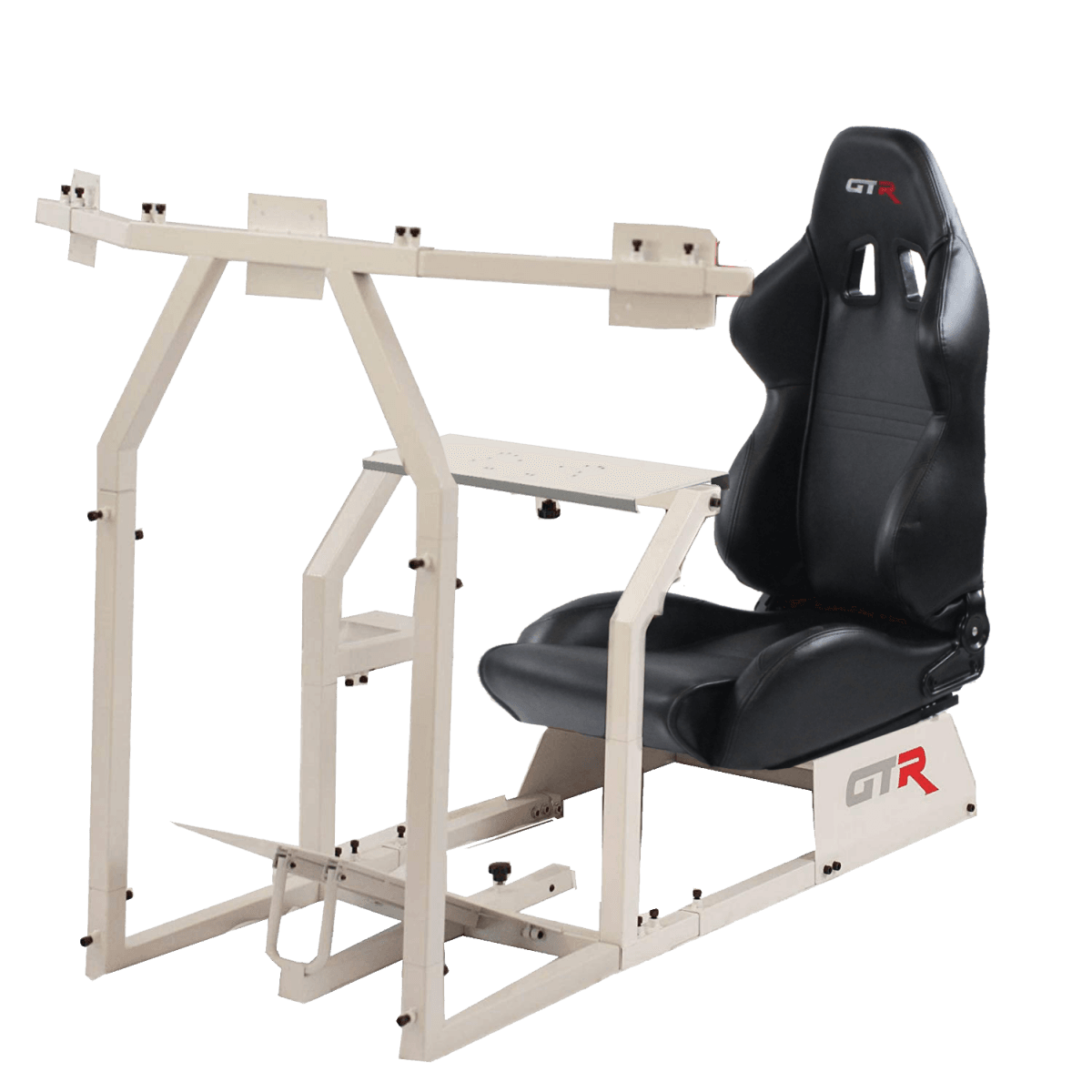 GTR Simulators GTA-F™️ Model Racing Simulator with Adjustable Leatherette Seat, Mounts for Steering Wheel, Pedals, Shifter & Monitor(s) thumbnail 9