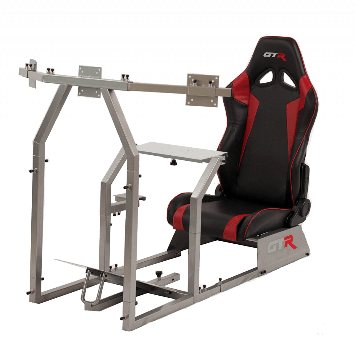 GTR Simulators GTA-F™️ Model Racing Simulator with Adjustable Leatherette Seat, Mounts for Steering Wheel, Pedals, Shifter & Monitor(s) thumbnail 14