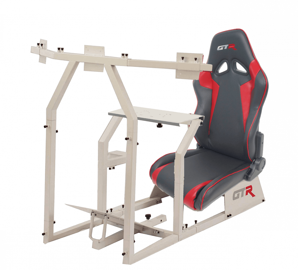 GTR Simulators GTA-F™️ Model Racing Simulator with Adjustable Leatherette Seat, Mounts for Steering Wheel, Pedals, Shifter & Monitor(s) thumbnail 8