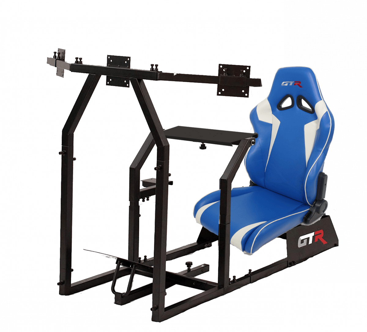 GTR Simulators GTA-F™️ Model Racing Simulator with Adjustable Leatherette Seat, Mounts for Steering Wheel, Pedals, Shifter & Monitor(s) thumbnail 24