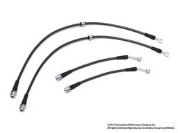 NEUSPEED Sport Stainless Steel Brake Lines (Smoke Finish) for Audi S3 8V / VW MKVII Golf R & e-Golf w/ Electronic Park Brake
