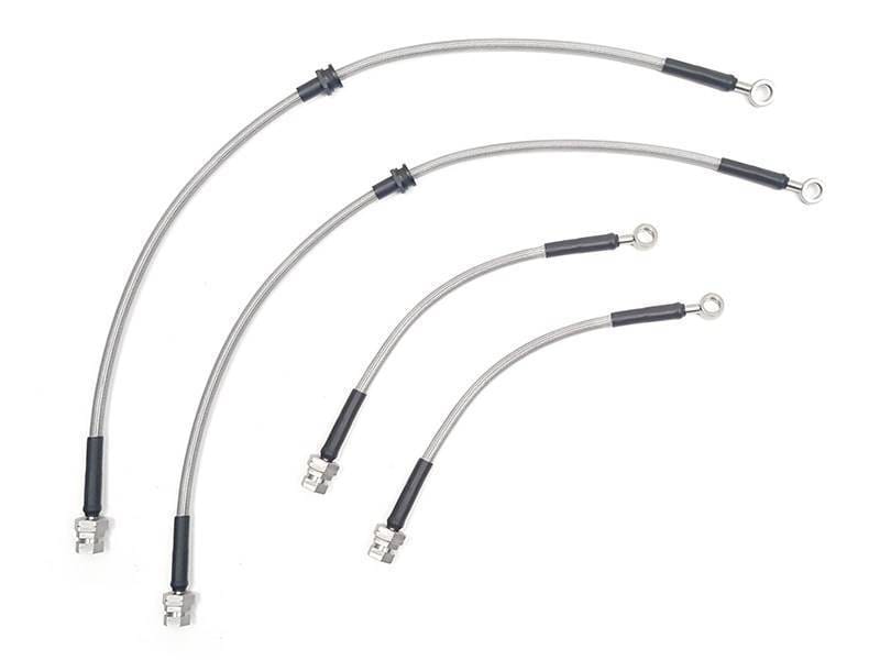 NEUSPEED Sport Brake Lines for 2010.5+ Audi A3, VW MKVI & Scirocco w/ Bosch Rear Calipers Red Transparent