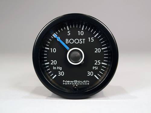 Newsouth Performance VW White R 0-30 in hg, 0-30 PSI Boost Gauge